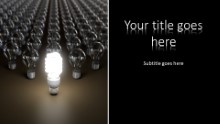 PowerPoint Templates - Group Idea Dark Widescreen