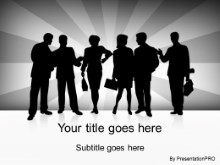 PowerPoint Templates - Business Silhouette Gray