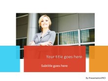 PowerPoint Templates - Business Woman Arms Folded