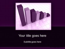 PowerPoint Templates - chart my decrease purple