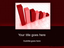 PowerPoint Templates - chart my decrease red