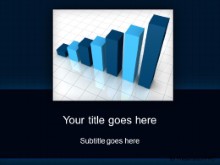 PowerPoint Templates - chart my increase blue