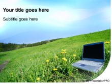 PowerPoint Templates - Outdoor Laptop