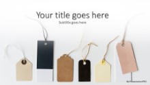 PowerPoint Templates - Sale Tags Widescreen