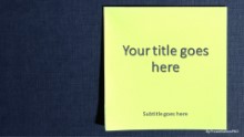PowerPoint Templates - Sticky Note Widescreen