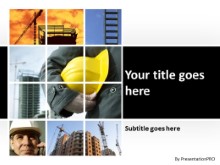 Conceptual Construction PPT PowerPoint Template Background
