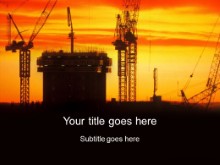 Download sunset cranes PowerPoint Template and other software plugins for Microsoft PowerPoint