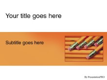 PowerPoint Templates - Lots Of Pencils