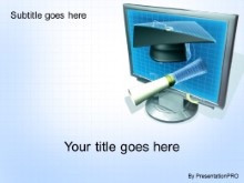 PowerPoint Templates - Online Edu Blue