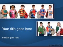 PowerPoint Templates - Ready For School Blue