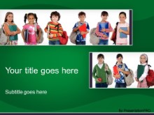 PowerPoint Templates - Ready For School Green