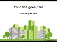 Download ecology green city PowerPoint Template and other software plugins for Microsoft PowerPoint