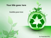 Download recycle with leaves PowerPoint Template and other software plugins for Microsoft PowerPoint