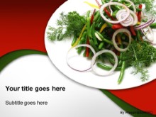 Download entree salad PowerPoint Template and other software plugins for Microsoft PowerPoint