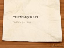 Table Napkin PPT PowerPoint Template Background
