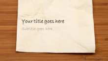 Table Napkin Widescreen PPT PowerPoint Template Background