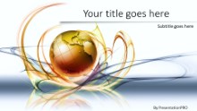 Global Swirls A Widescreen PPT PowerPoint Template Background