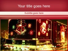 Download christmas city PowerPoint Template and other software plugins for Microsoft PowerPoint