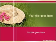 Download straw grass flowers PowerPoint Template and other software plugins for Microsoft PowerPoint