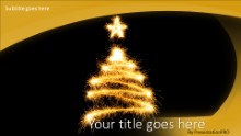 Tree In Sparks Widescreen PPT PowerPoint Template Background