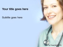 Download smiling nurse PowerPoint Template and other software plugins for Microsoft PowerPoint