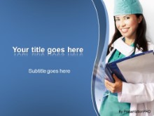 Download woman nurse PowerPoint Template and other software plugins for Microsoft PowerPoint