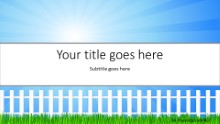 Countryside Widescreen PPT PowerPoint Template Background
