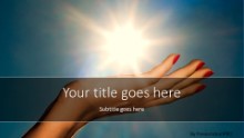 Holding The Sun Widescreen PPT PowerPoint Template Background