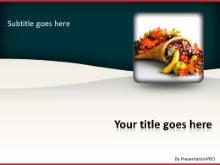 Horn Of Plenty PPT PowerPoint Template Background