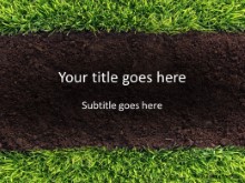 Grass And Soil PPT PowerPoint Template Background