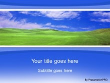 Download green field blue PowerPoint Template and other software plugins for Microsoft PowerPoint