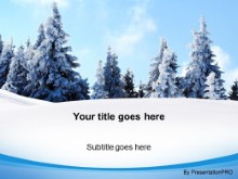 Download snowy forest PowerPoint Template and other software plugins for Microsoft PowerPoint