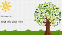 Recycle Concept Widescreen PPT PowerPoint Template Background