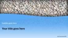 River Stones Widescreen PPT PowerPoint Template Background