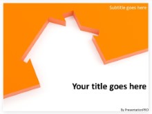 Download housing cutout orange PowerPoint Template and other software plugins for Microsoft PowerPoint