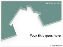 Download housing cutout teal PowerPoint Template and other software plugins for Microsoft PowerPoint