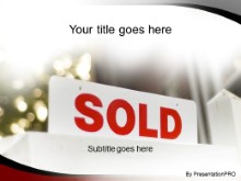 Download sold house PowerPoint Template and other software plugins for Microsoft PowerPoint
