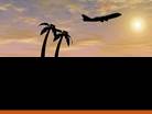 Vacation Flight PPT PowerPoint Template Background
