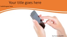 Mobile Phone Use Widescreen PPT PowerPoint Template Background