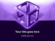 Download metal cube purple PowerPoint Template and other software plugins for Microsoft PowerPoint