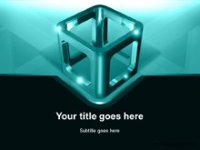 Download metal cube teal PowerPoint Template and other software plugins for Microsoft PowerPoint