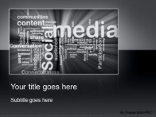 Download social media gray PowerPoint Template and other software plugins for Microsoft PowerPoint