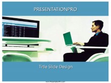 Download wide screen blue PowerPoint Template and other software plugins for Microsoft PowerPoint