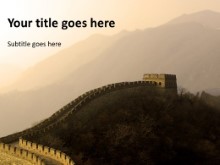 Download great wall of china PowerPoint Template and other software plugins for Microsoft PowerPoint