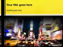 Download taxi time square PowerPoint Template and other software plugins for Microsoft PowerPoint