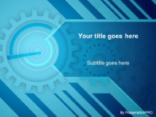 Download gears blue PowerPoint Template and other software plugins for Microsoft PowerPoint