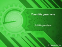 Download gears green PowerPoint Template and other software plugins for Microsoft PowerPoint
