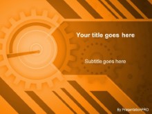 Download gears orange PowerPoint Template and other software plugins for Microsoft PowerPoint