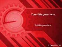 Download gears red PowerPoint Template and other software plugins for Microsoft PowerPoint