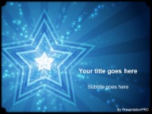Download stars blue PowerPoint Template and other software plugins for Microsoft PowerPoint